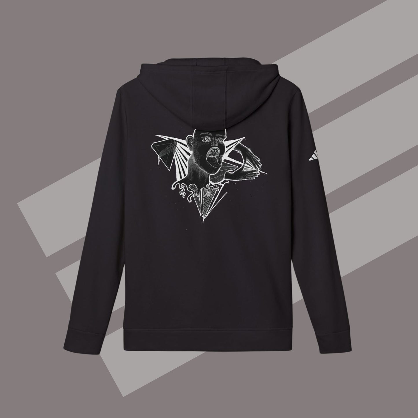 aWangArt powered by adidas® Mask Hoodie
