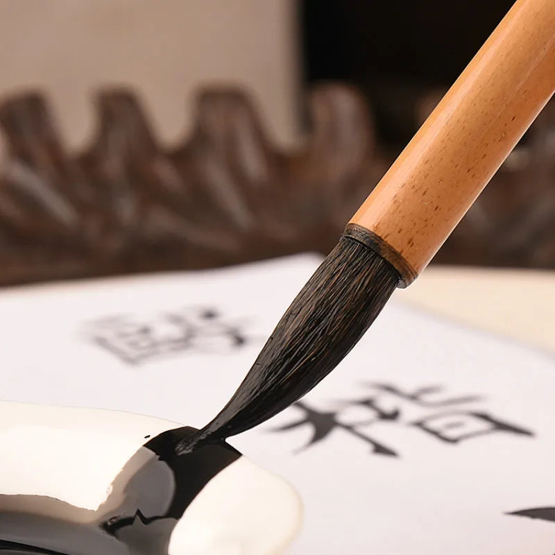 Luxurious 12-Piece Lian Brush Set – Premium Chinese Calligraphy & Ink Painting Brushes