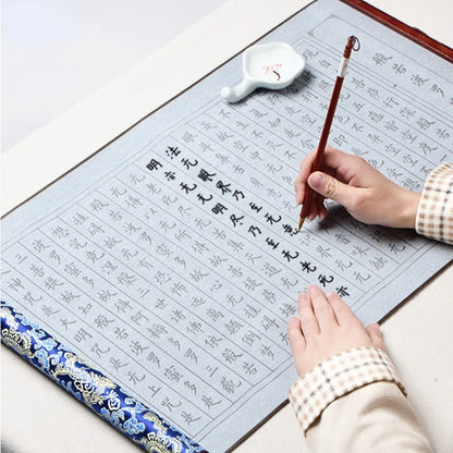 Chinese Calligraphy Paper Roll: Script Brush Water Writing Chinese Classics Heart Sutra and Lan Ting Xu Calligraphy Copybook